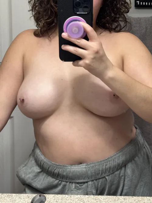 After a long day a shower and putting his pants on is so nice