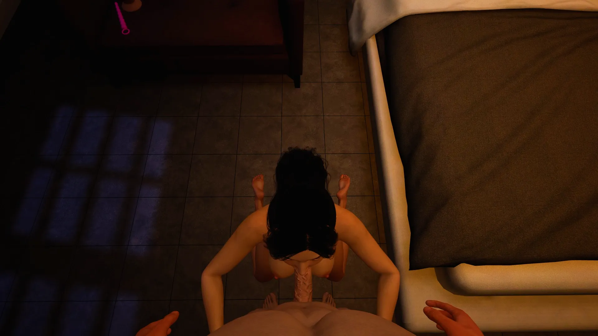 Let her do the work or give her a little push? [The First Temptation VR]