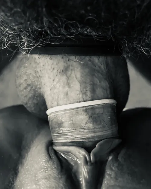 [MF] cockringed & condomed