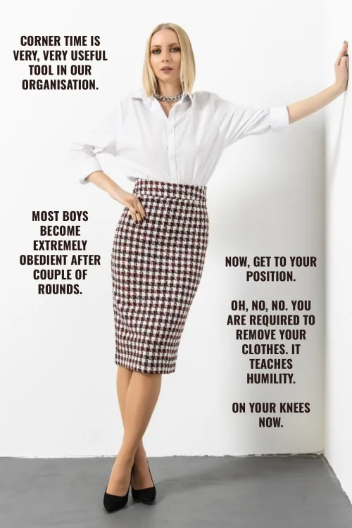 Corner time NSFW!! femdom-universe871 on tumblr NSFW!!