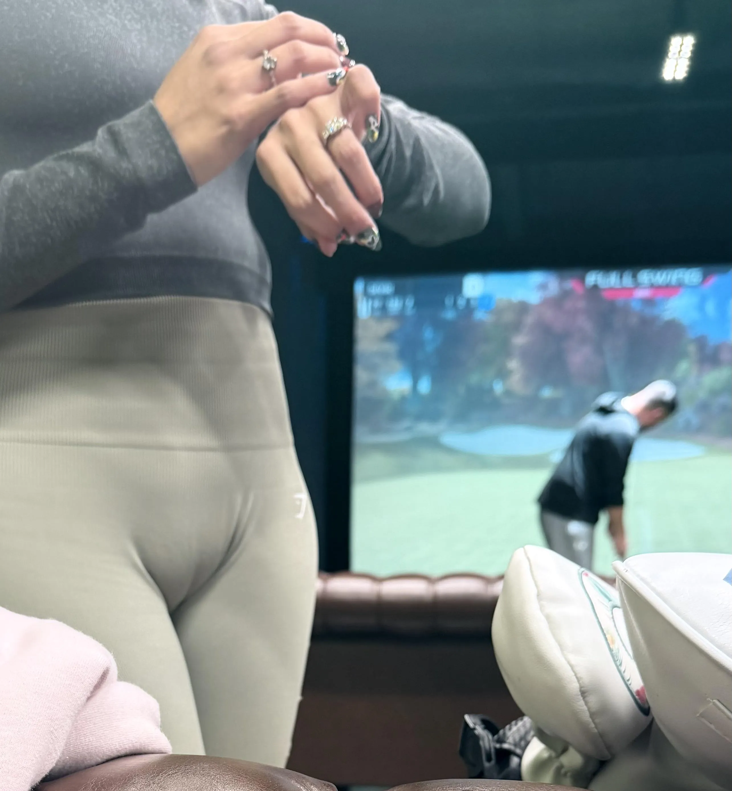 I forgot panties today at the simulator 😬