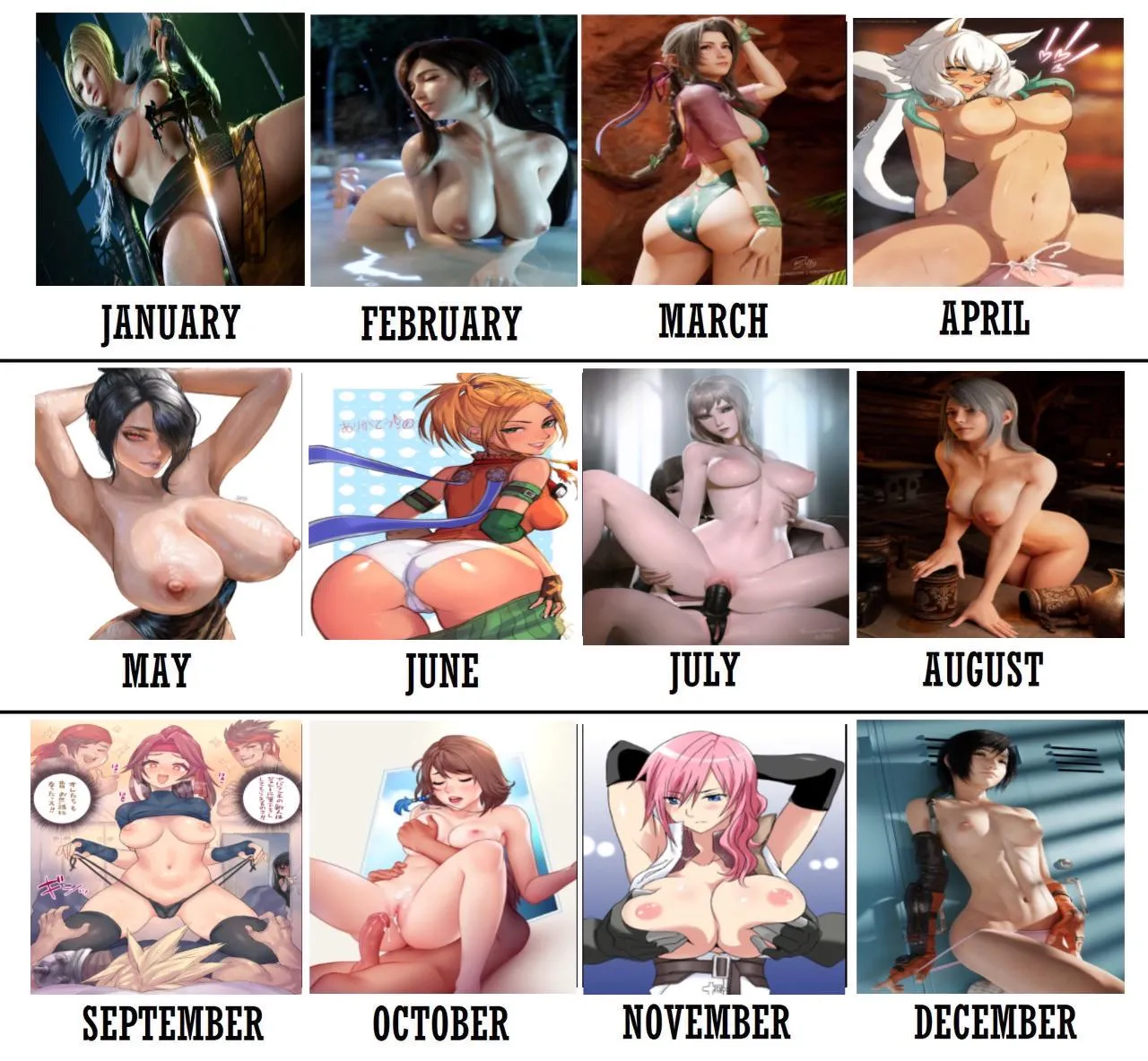 Your birth month = your FF girl.