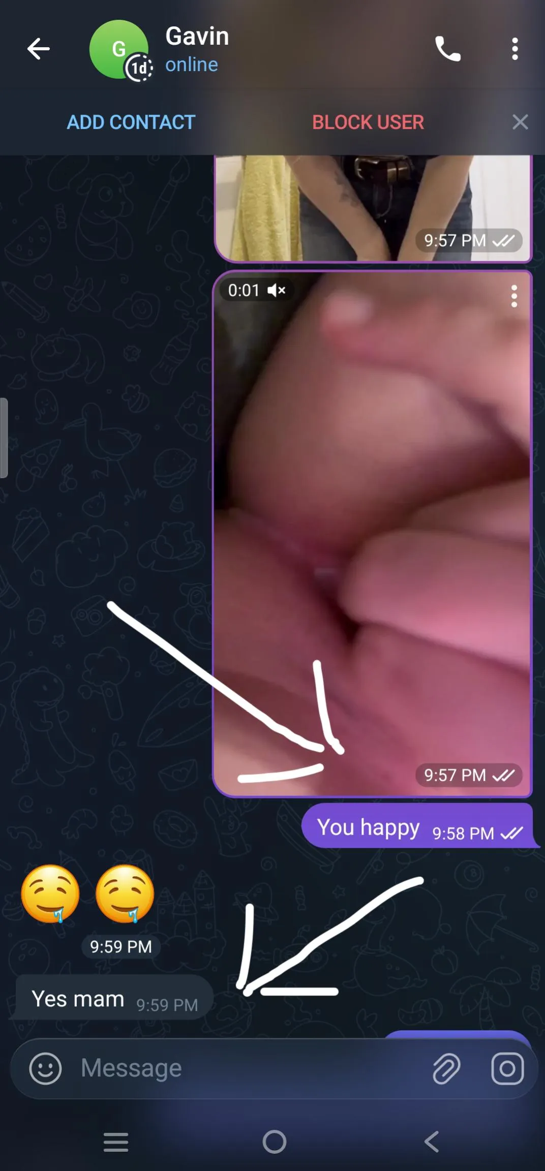 I'm trying to masturbating until cum.. sexting/VC..