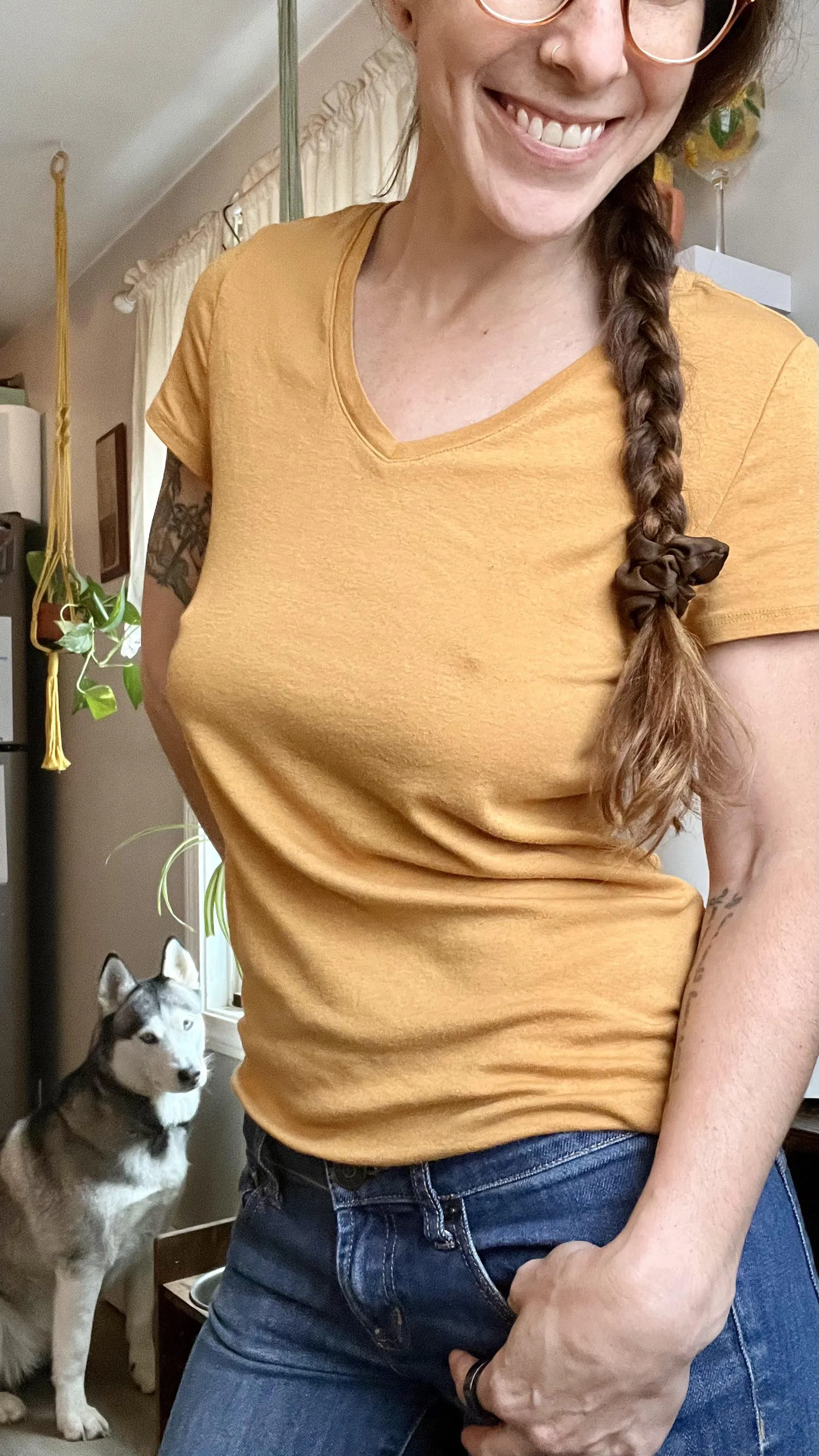 Just a jeans and t kind of girl