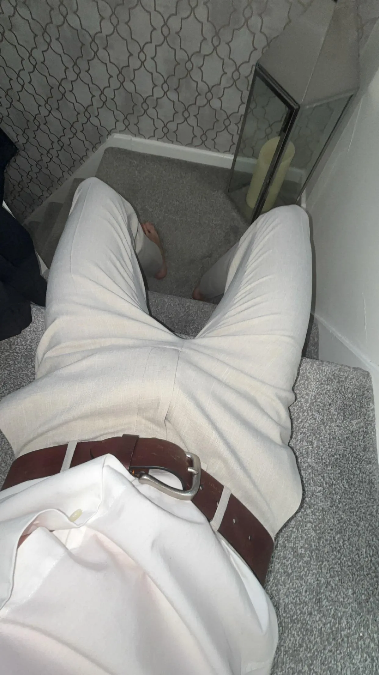 Got home from the office and couldn’t control myself I had to sit on the stairs