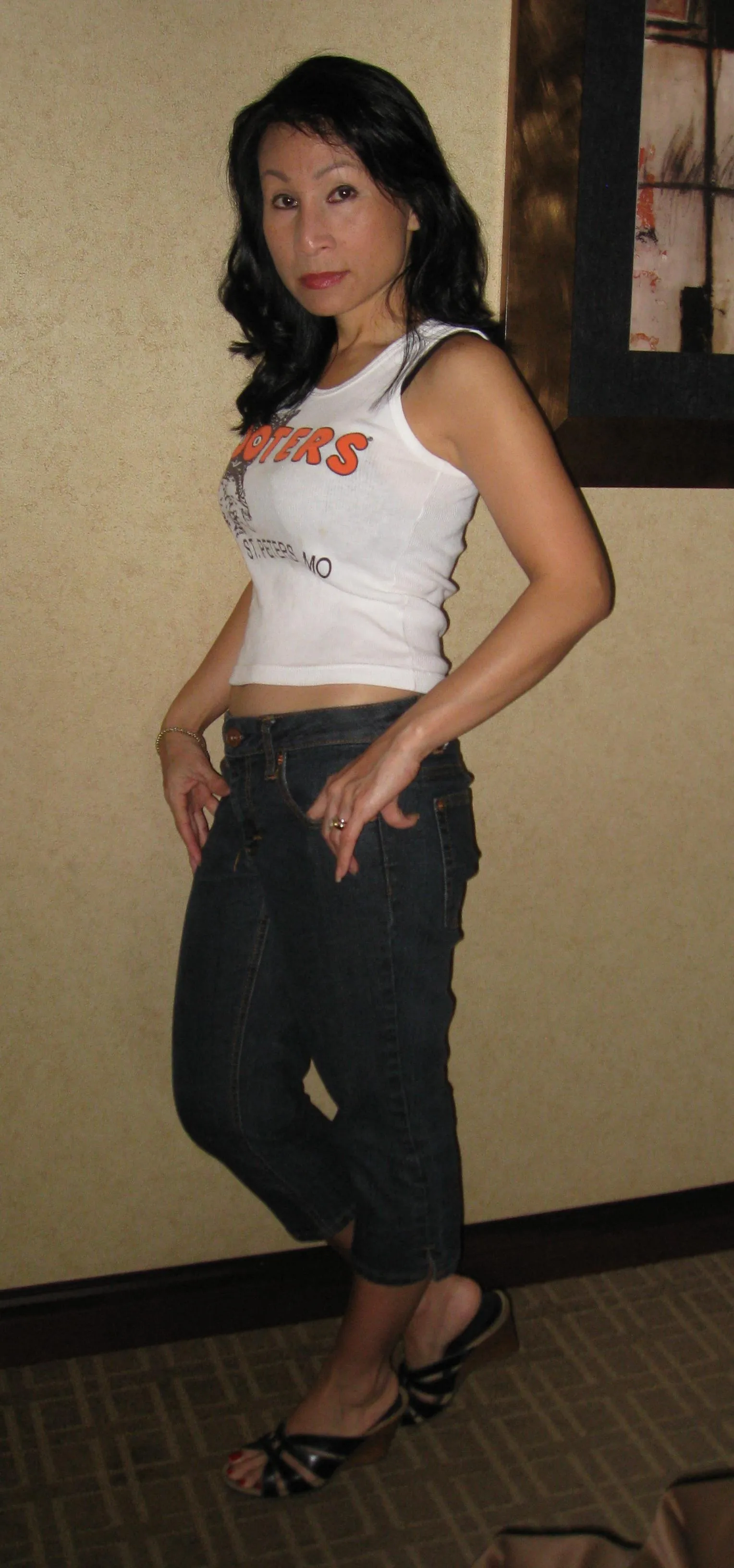 Asian hotwife with bolts.