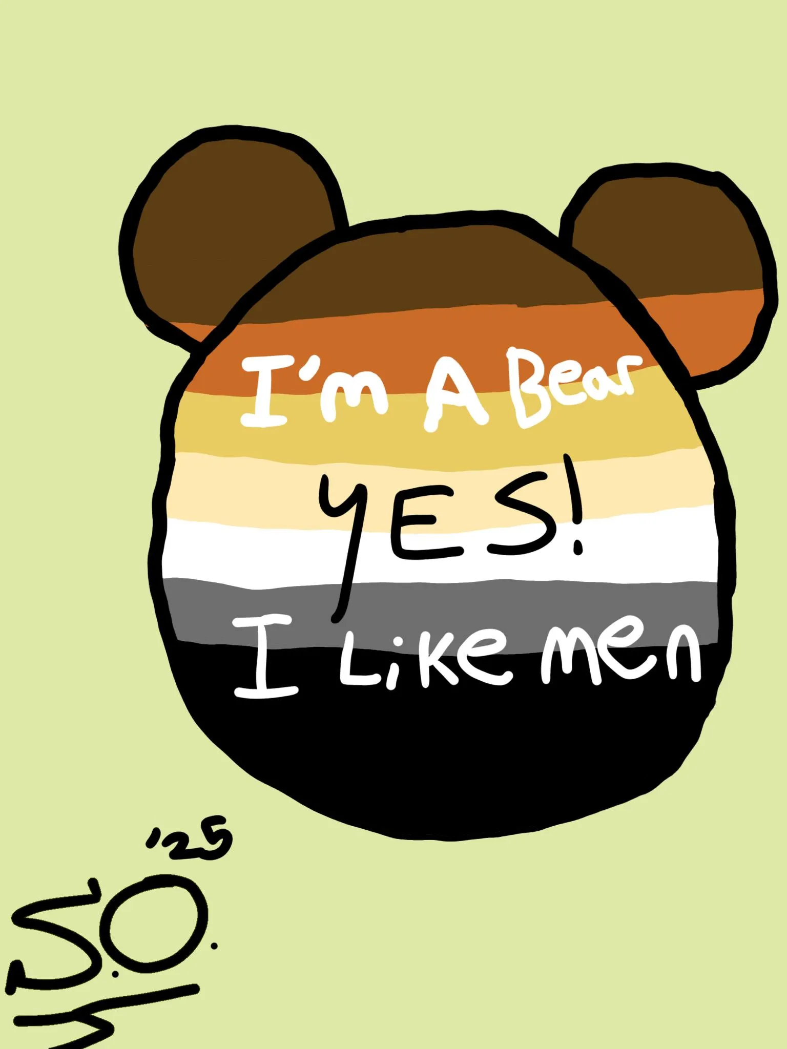 Bear Pride Art I Made...