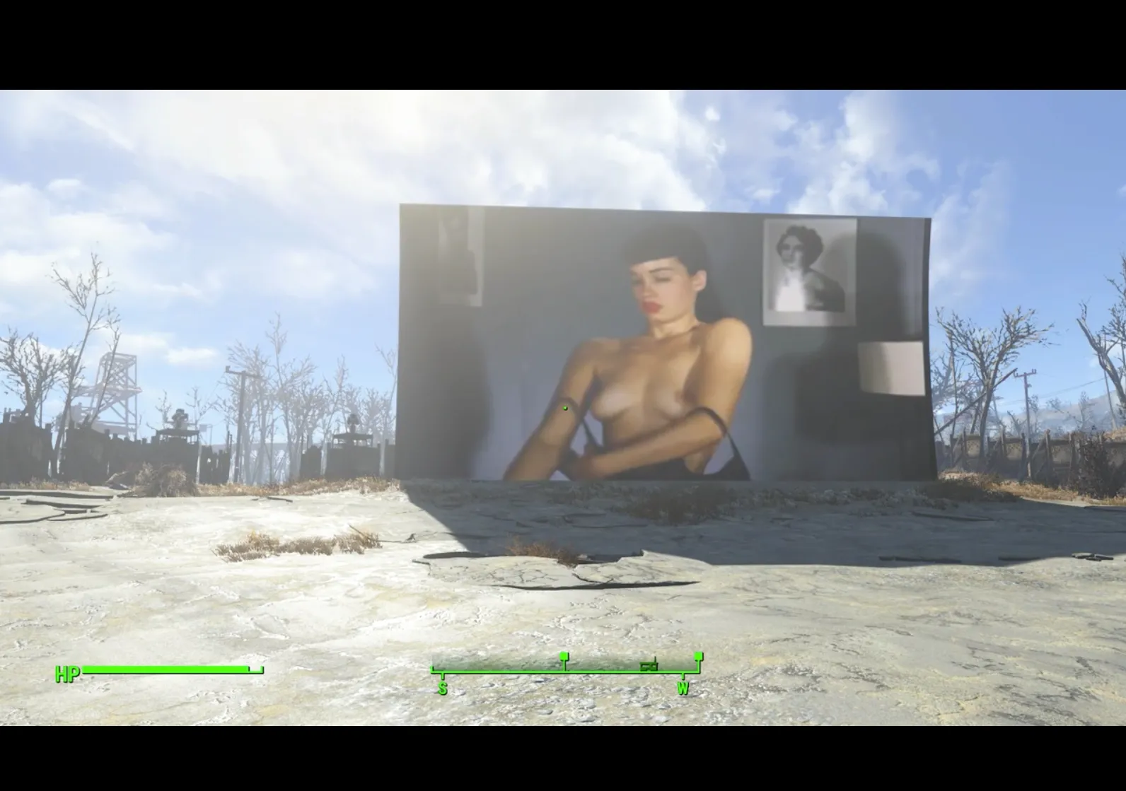 Bettie Page on the Drive-In Screen