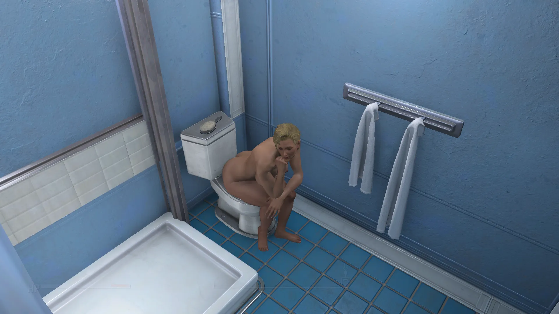 Can a girl do her business in piece?