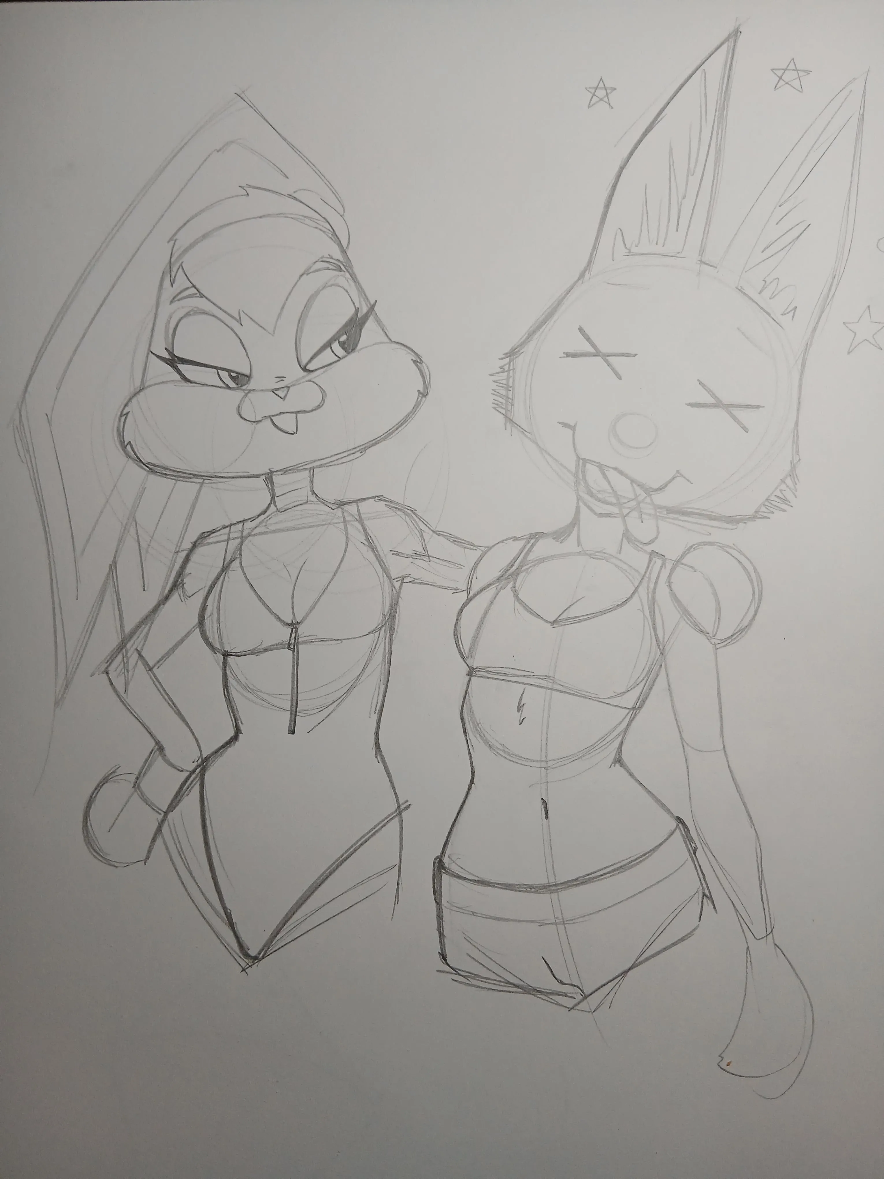 Diane defeated by Lola bunny