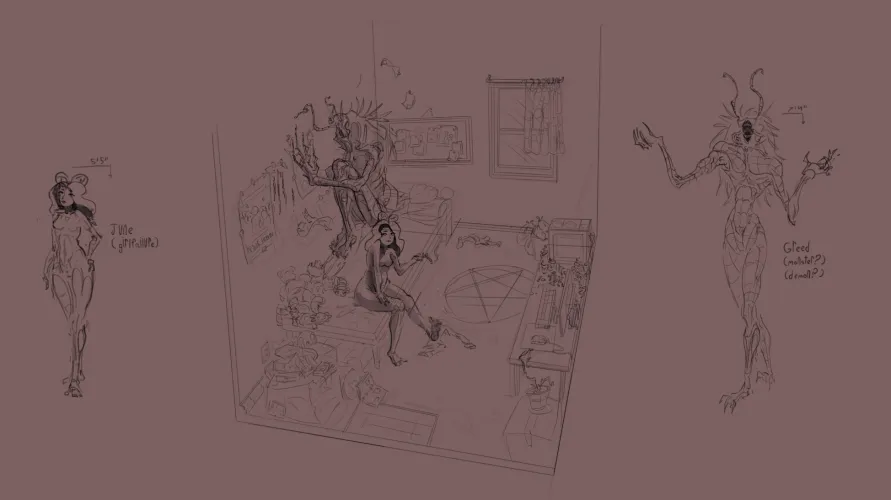 Hey! I'm curious about the opinions of this community regarding this type of dynamic and design. (Orginal Art)