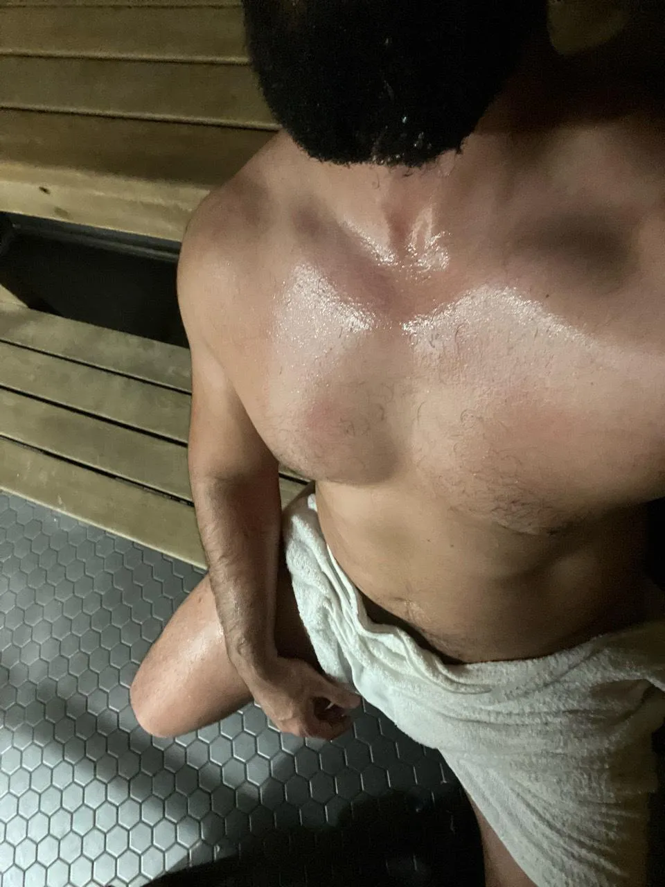 I usually get tuned on in sauna