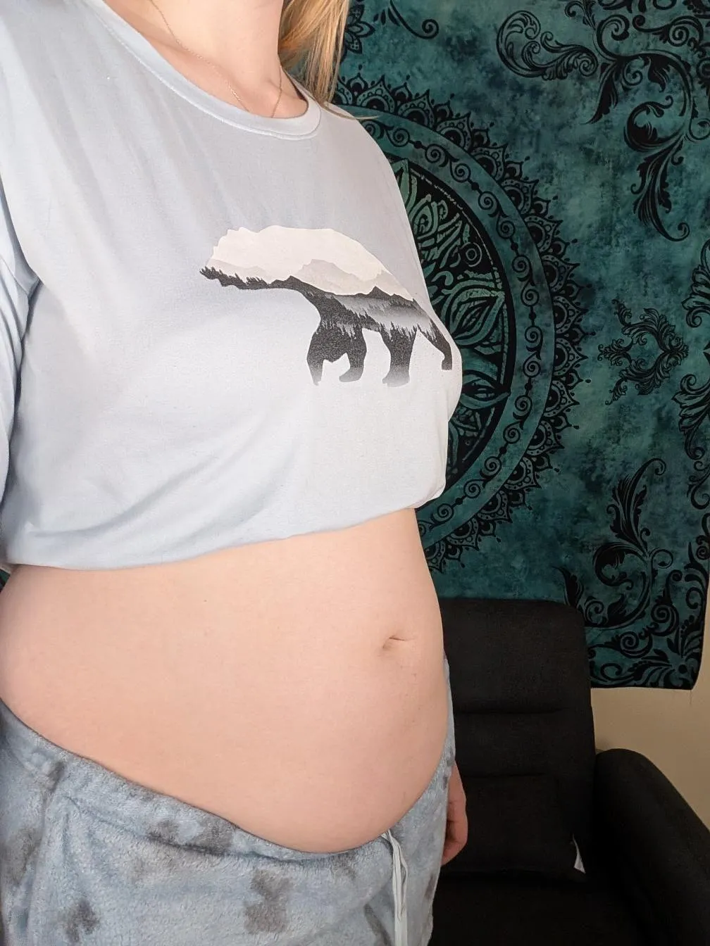 Just starting to hang over my waistbands