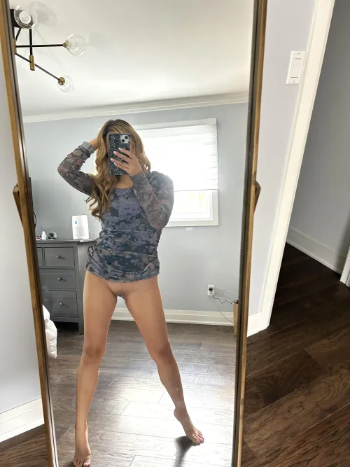 So horny I wore no panties to work today