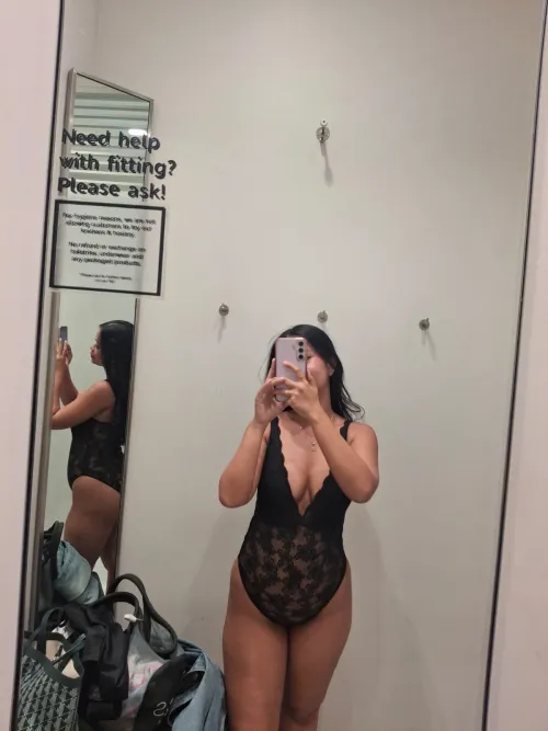 Trying on new lingerie to please Daddy