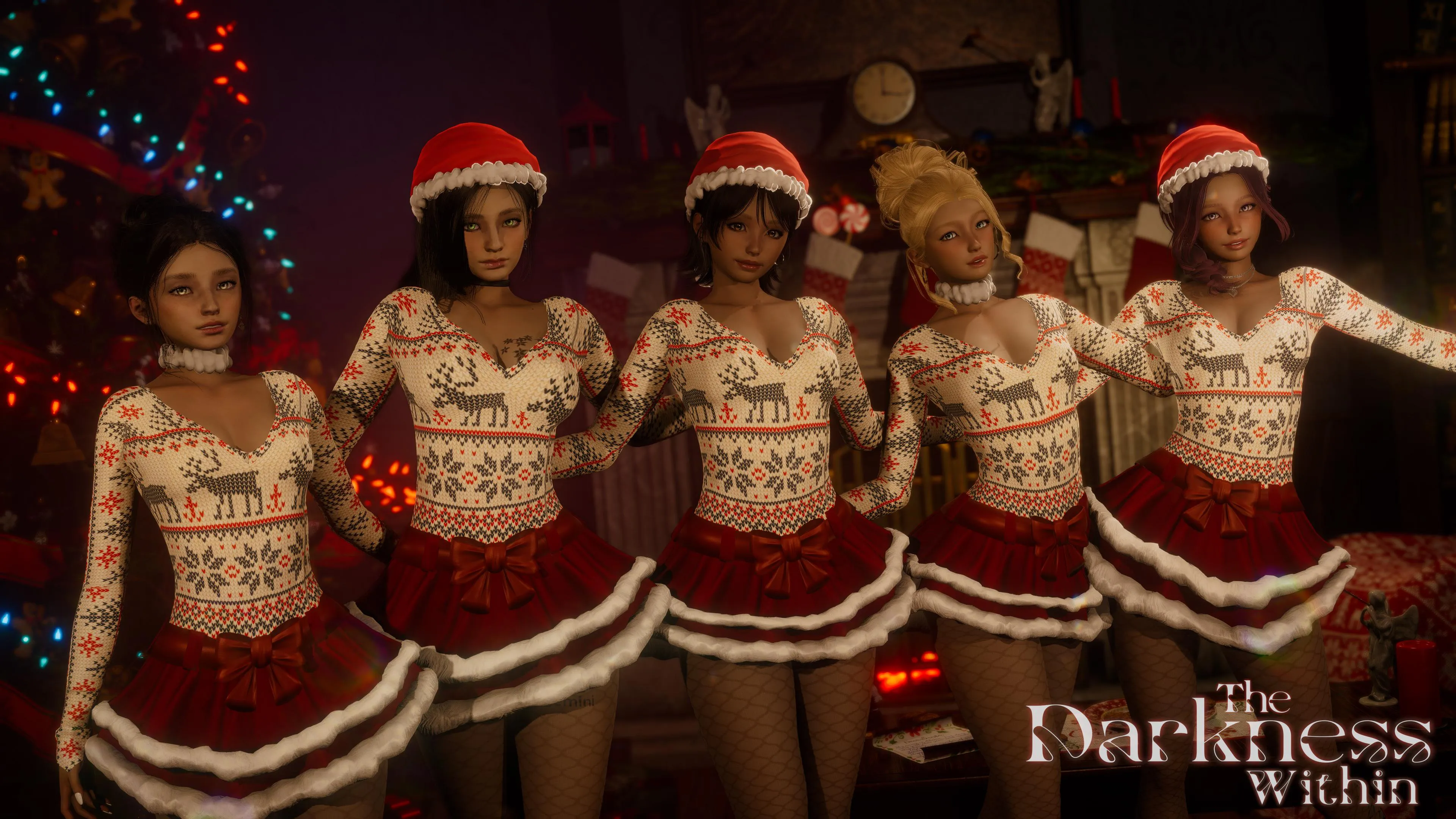 Even in the Darkness, there is light. Happy Holidays from the girls of The Darkness Within🎄