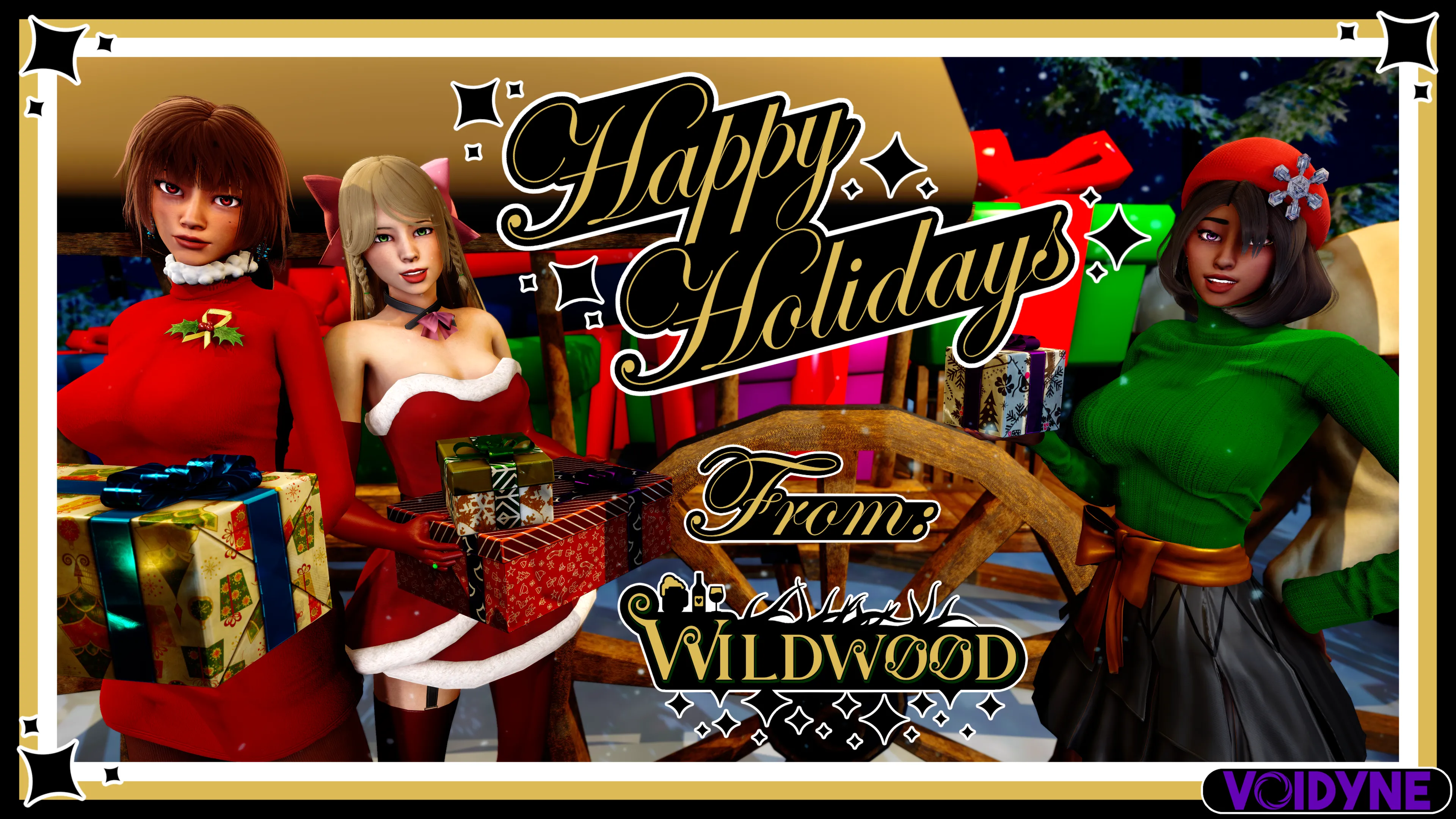 Happy Holidays from the heroines of Wildwood!