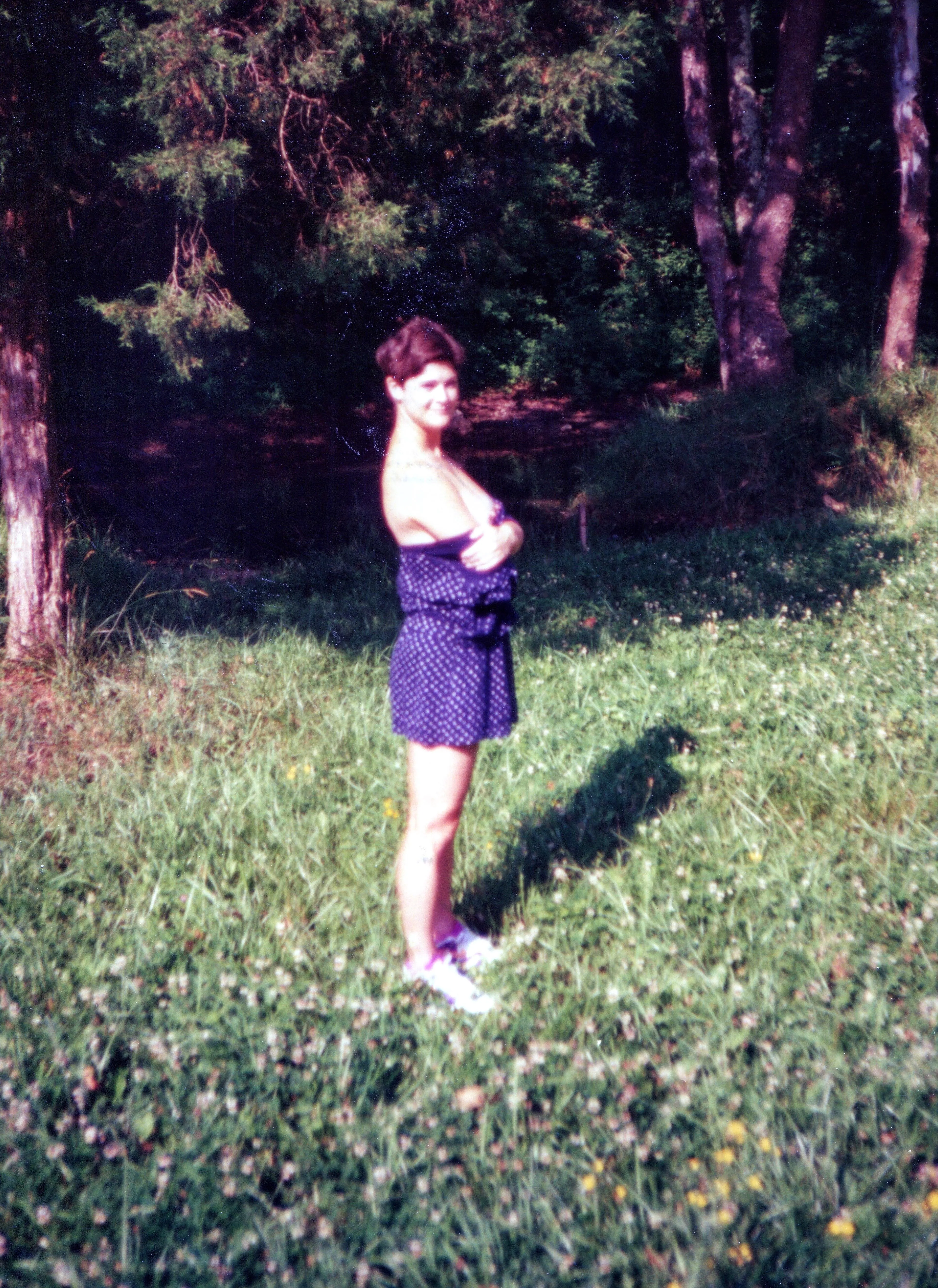 [1988, 30] wife's birthday wanted a record of her boobs.