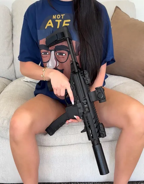 Anyone else constantly walk around the house playing with their guns? 😅