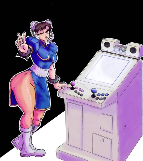 Chun-Li Arcade Cabinet By tobywabobykanobi
