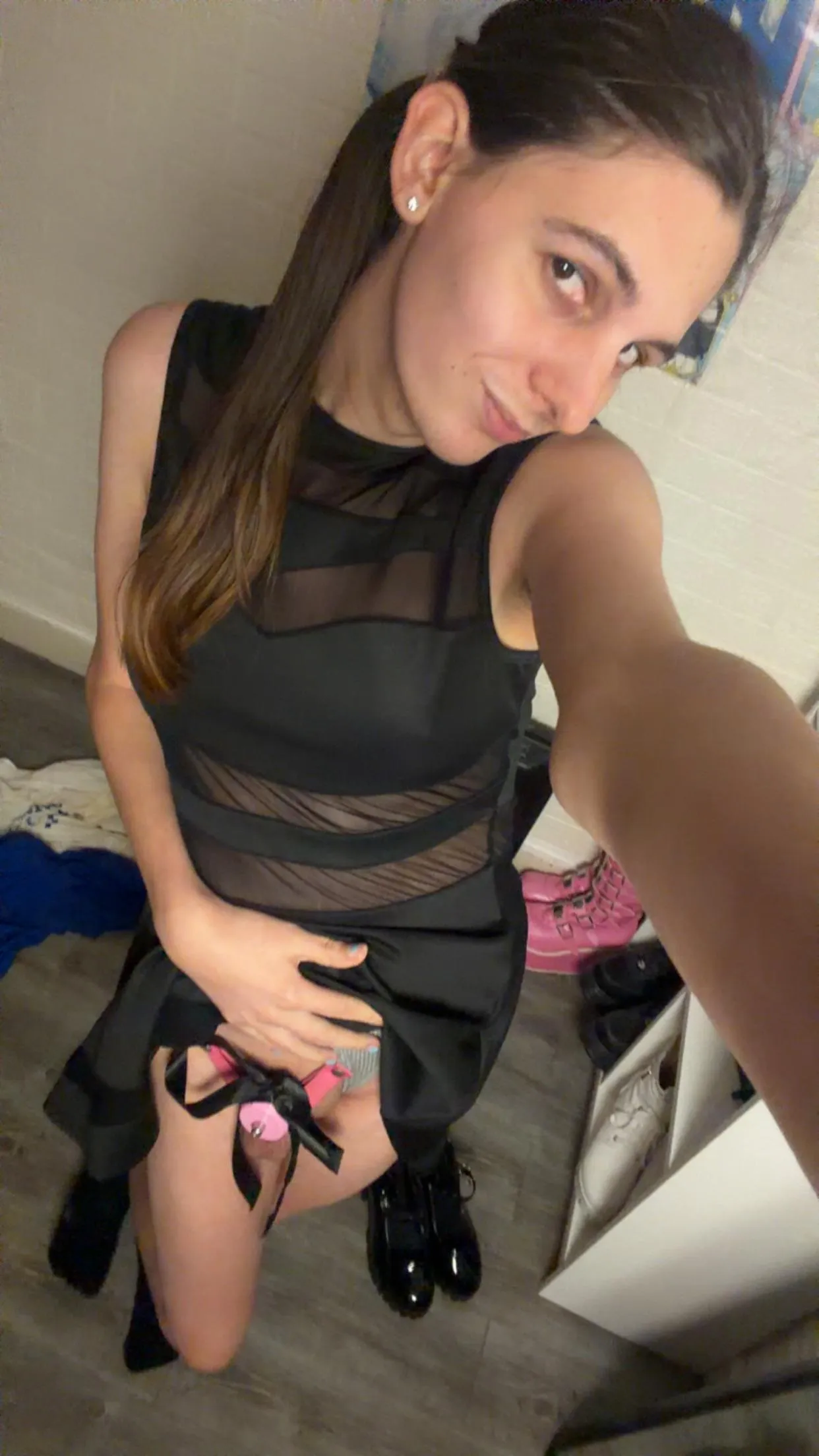 got u a present my caged submissive ass with a bow hehe