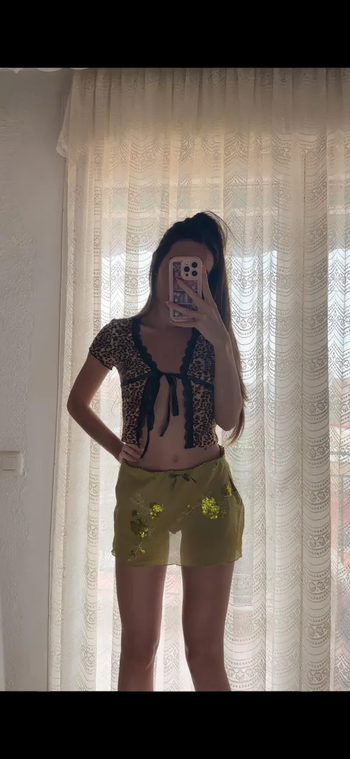 I love to show off my thigh gap