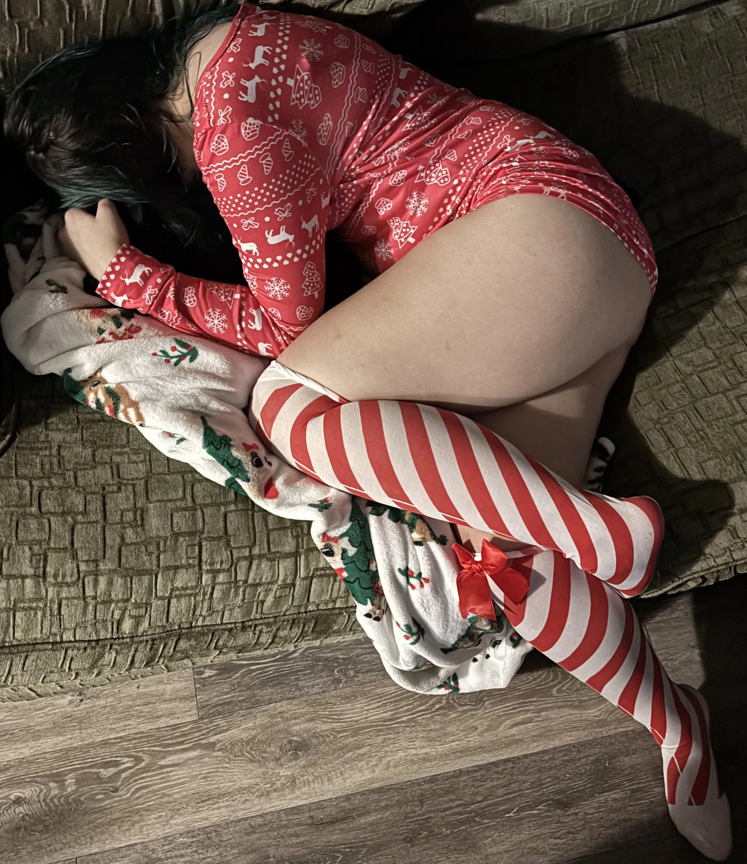 My kitten cuddling her kitten