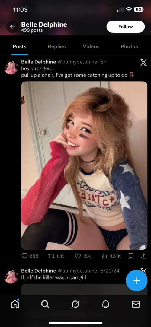 The mad lad actually did it, he brought Belle Delphine out of retirement