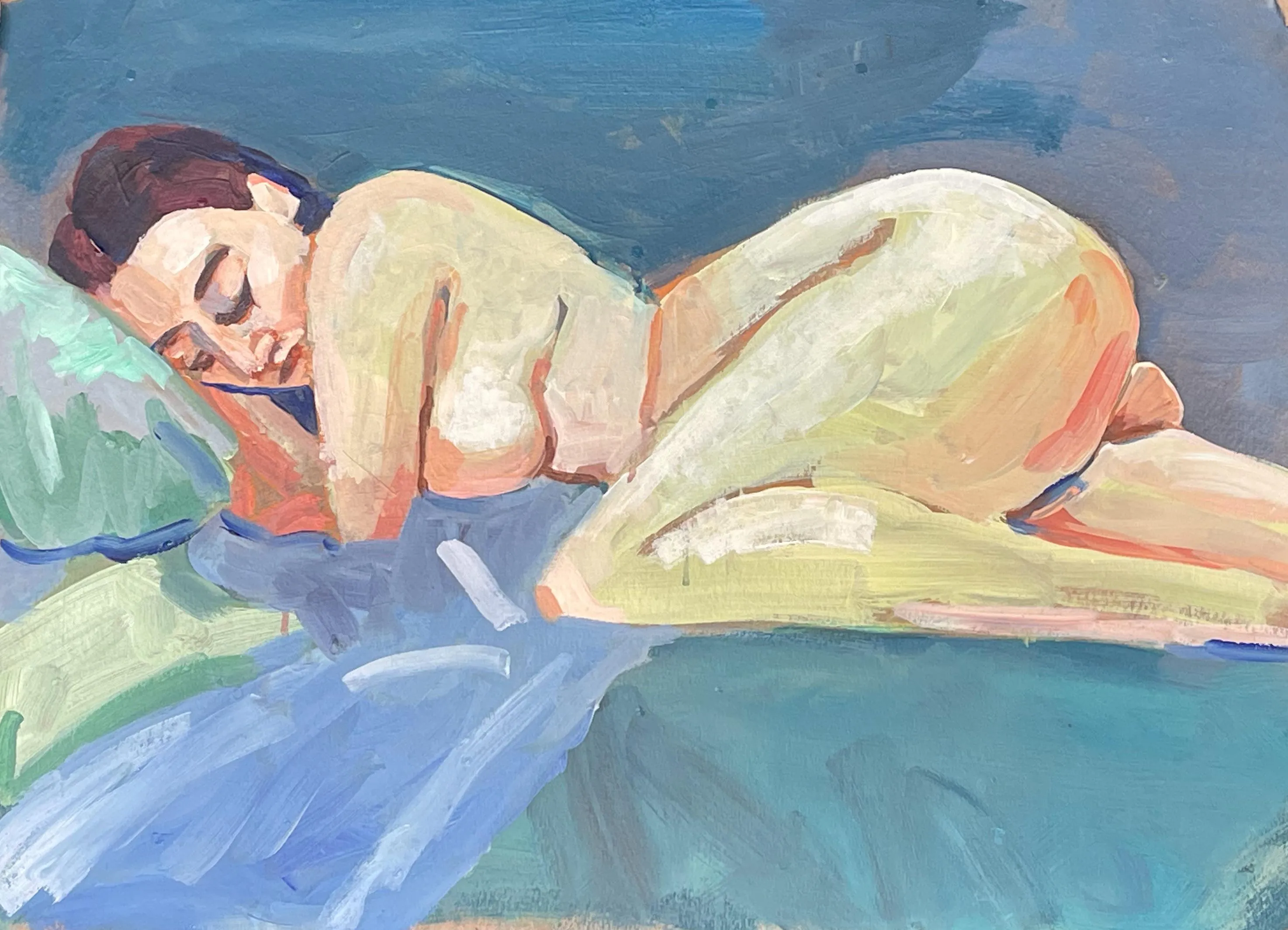 femme allongée . 16h25