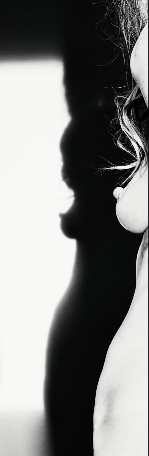 Sunrise, my tit and shadows.