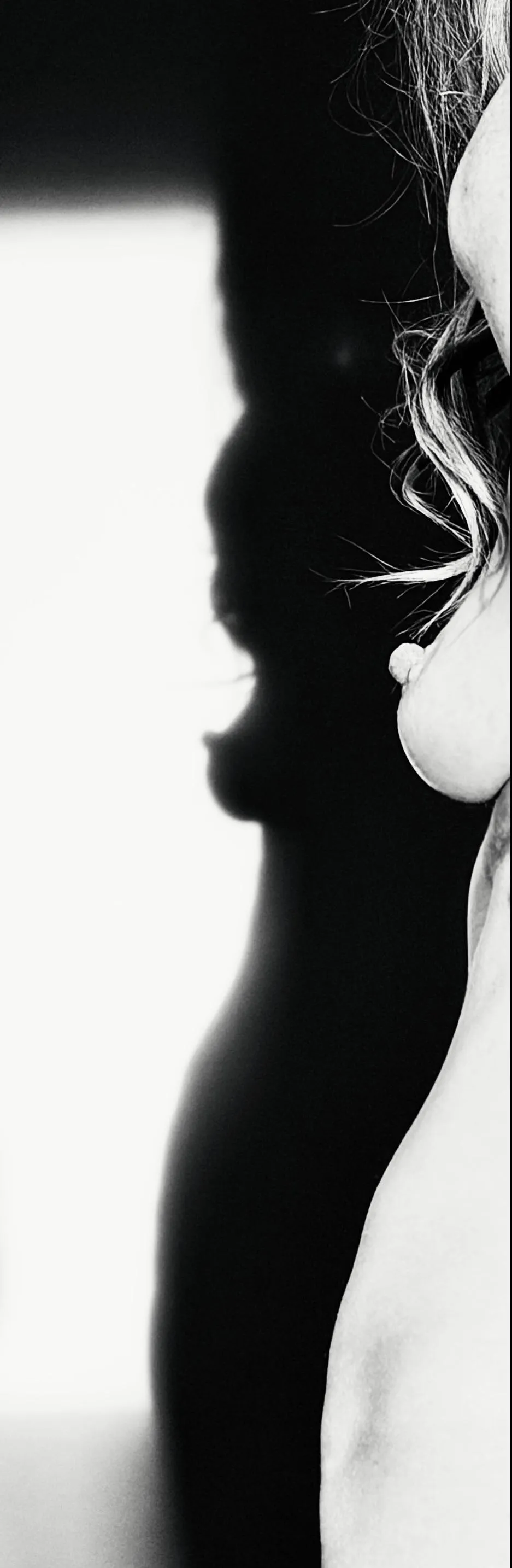 Sunrise, my tit and shadows.