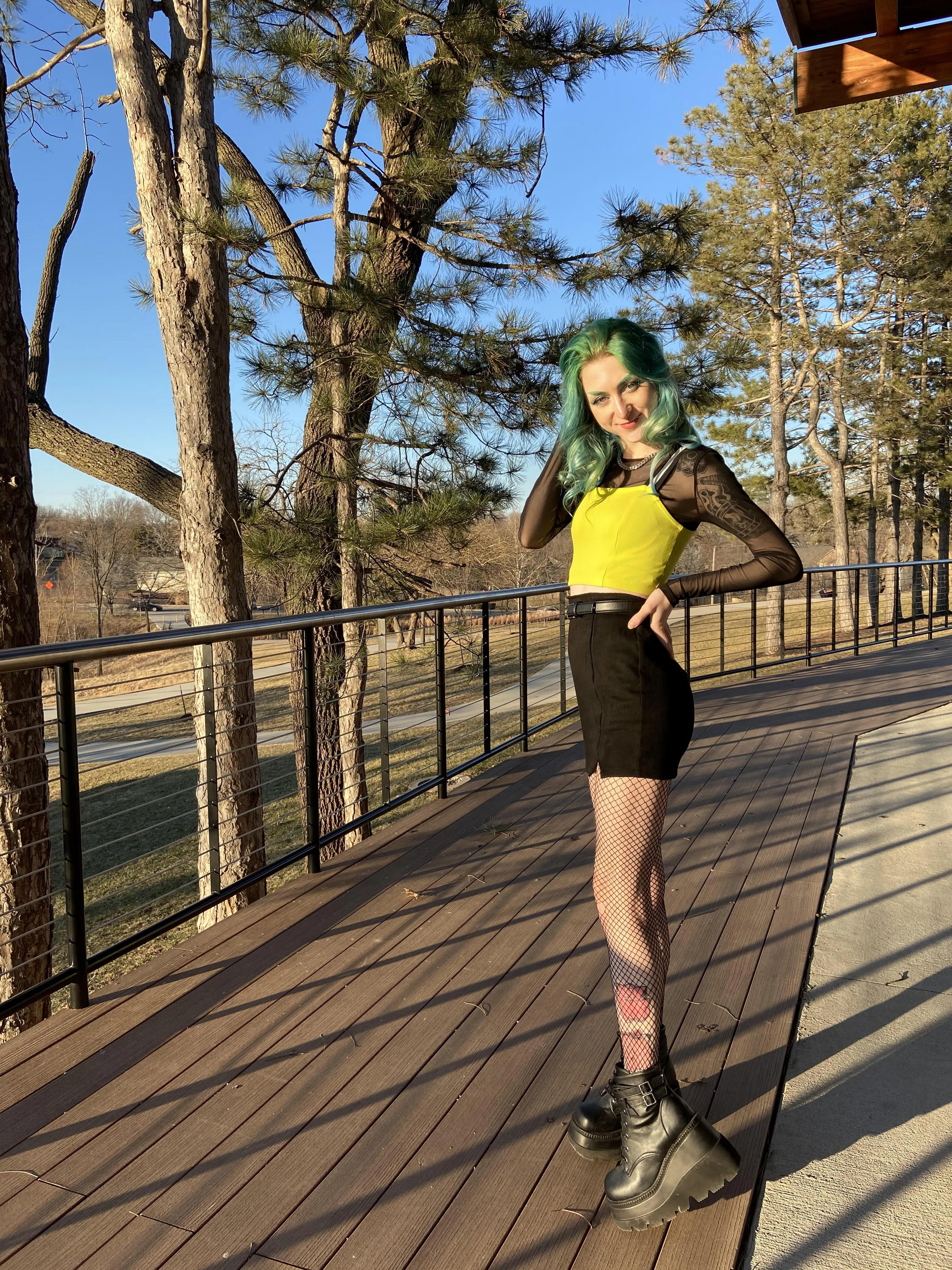 felt cute in my lil outfit