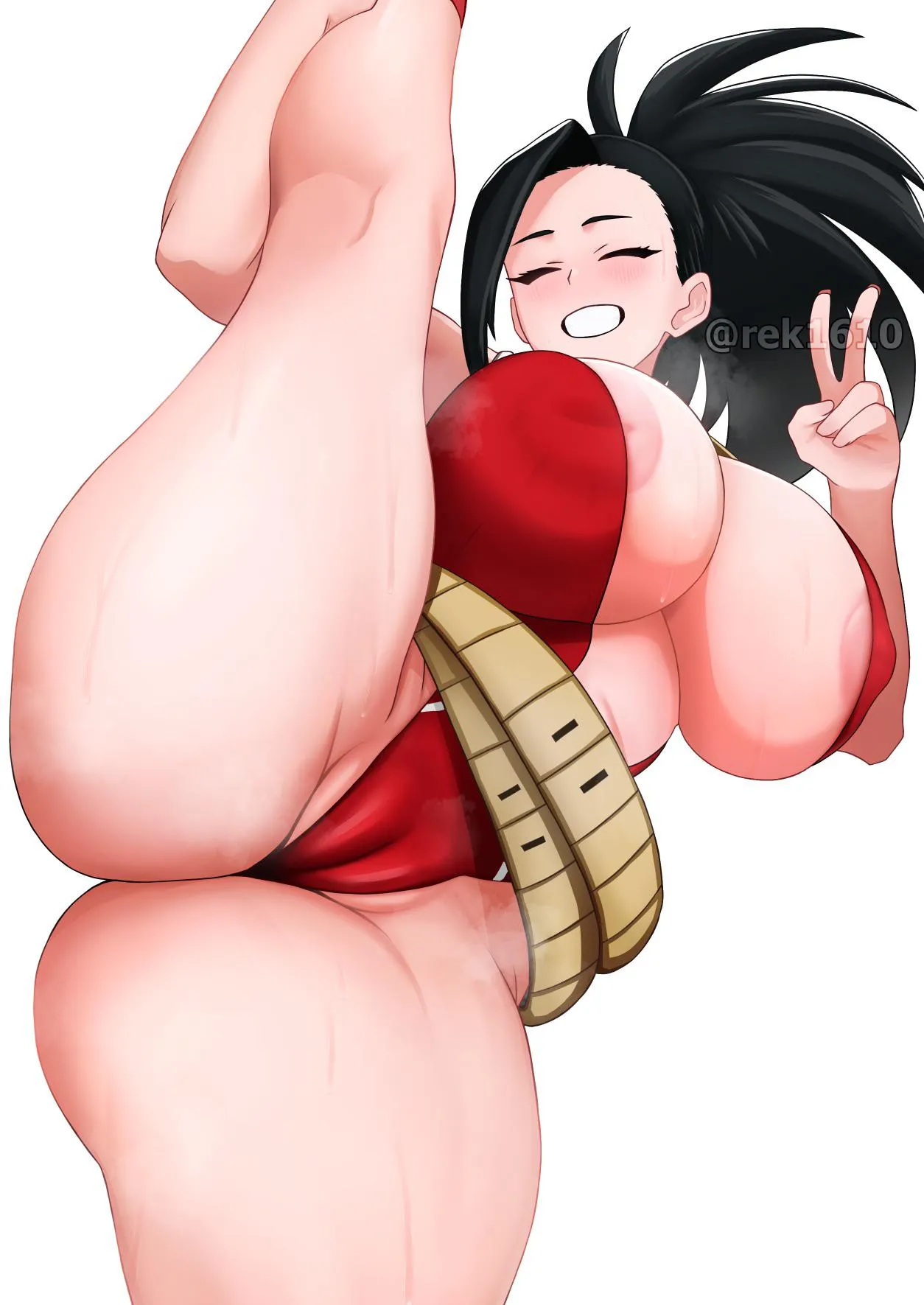 Momo shows off her flexibility (rek1610) [My Hero Academia]
