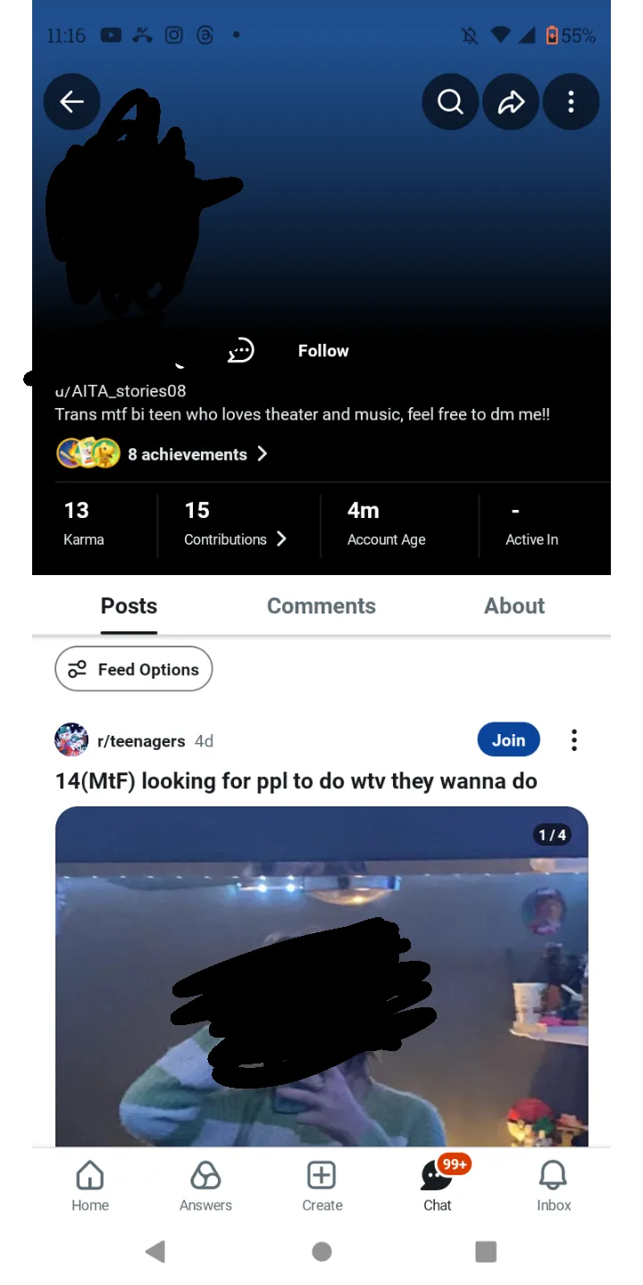 WARNING! ⚠️ This user is a MINOR. ↓