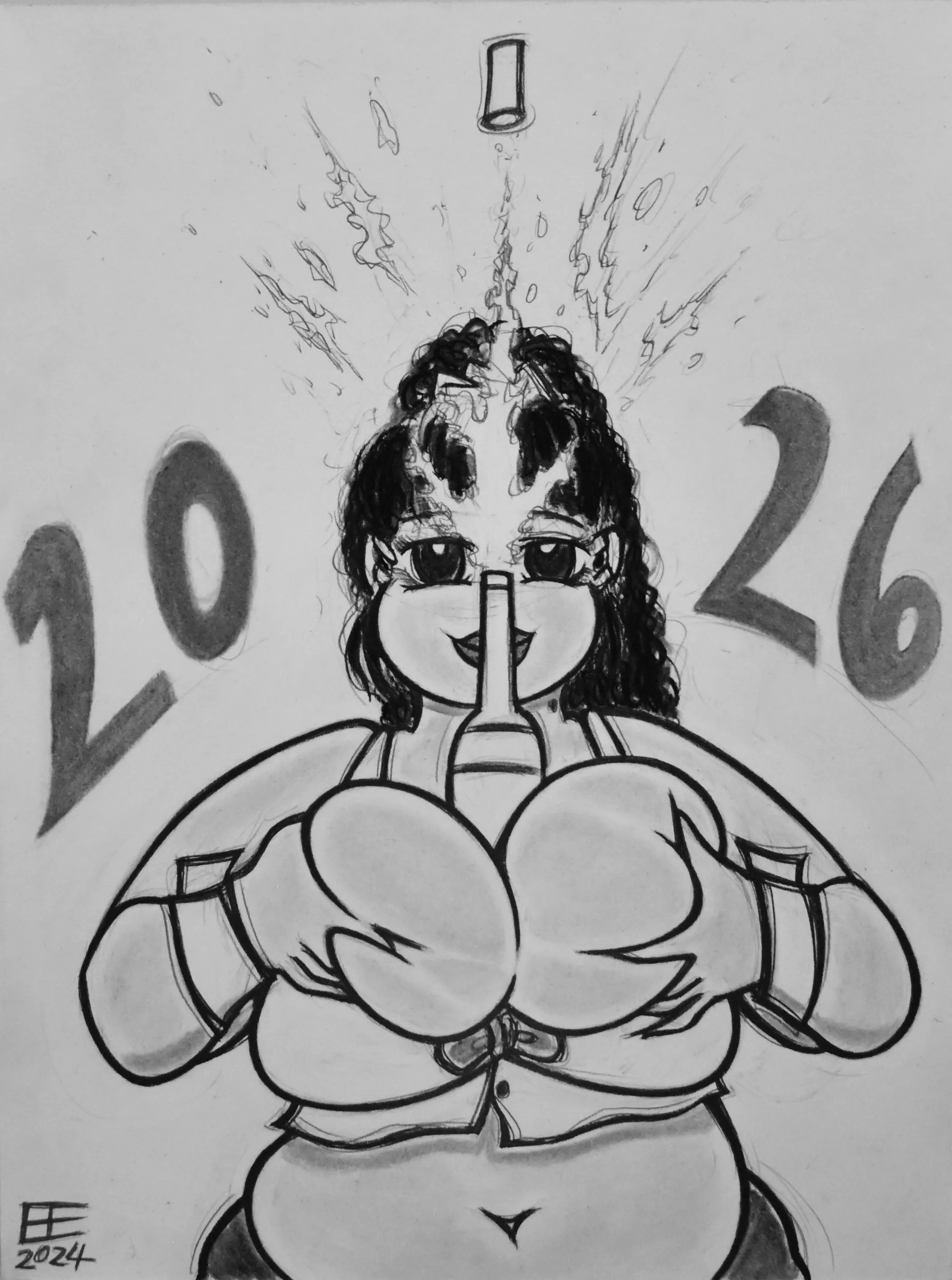 Happy New Year BBWHentai! (OC)