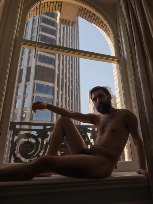 My boyfriend took a photo of me at our hotel