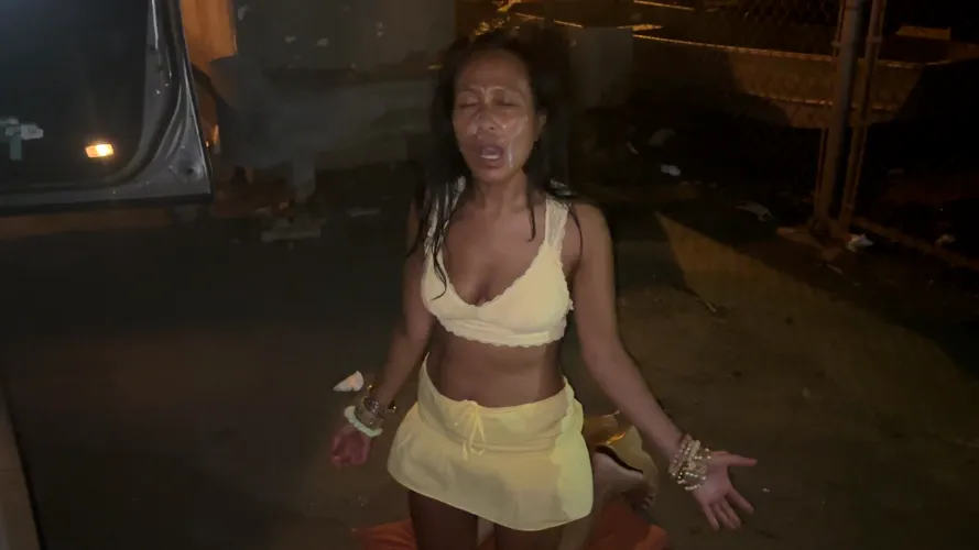 She was not expecting this and was so pissed, she yelled 