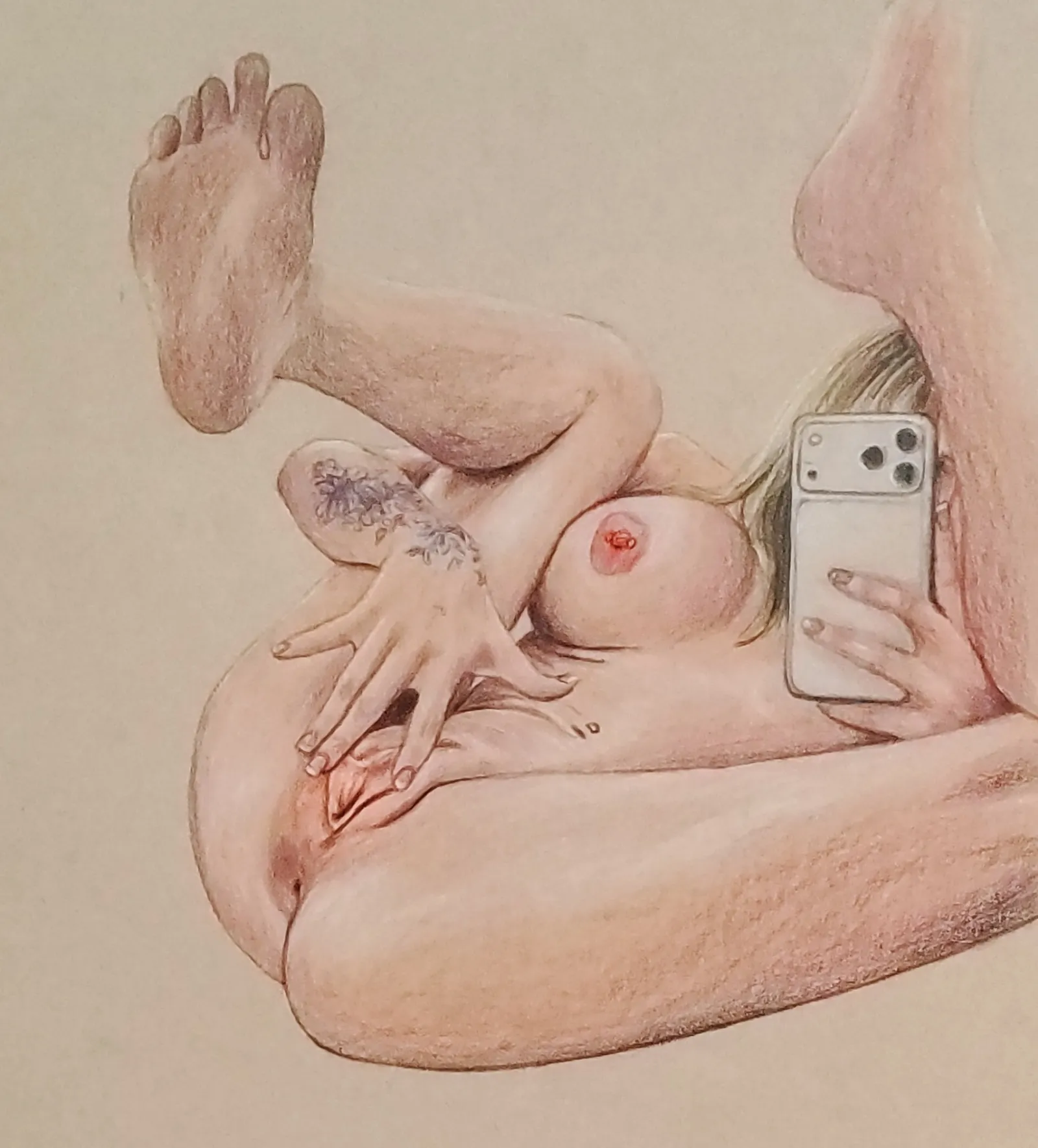 Spreading for a Selfie by Jimmy