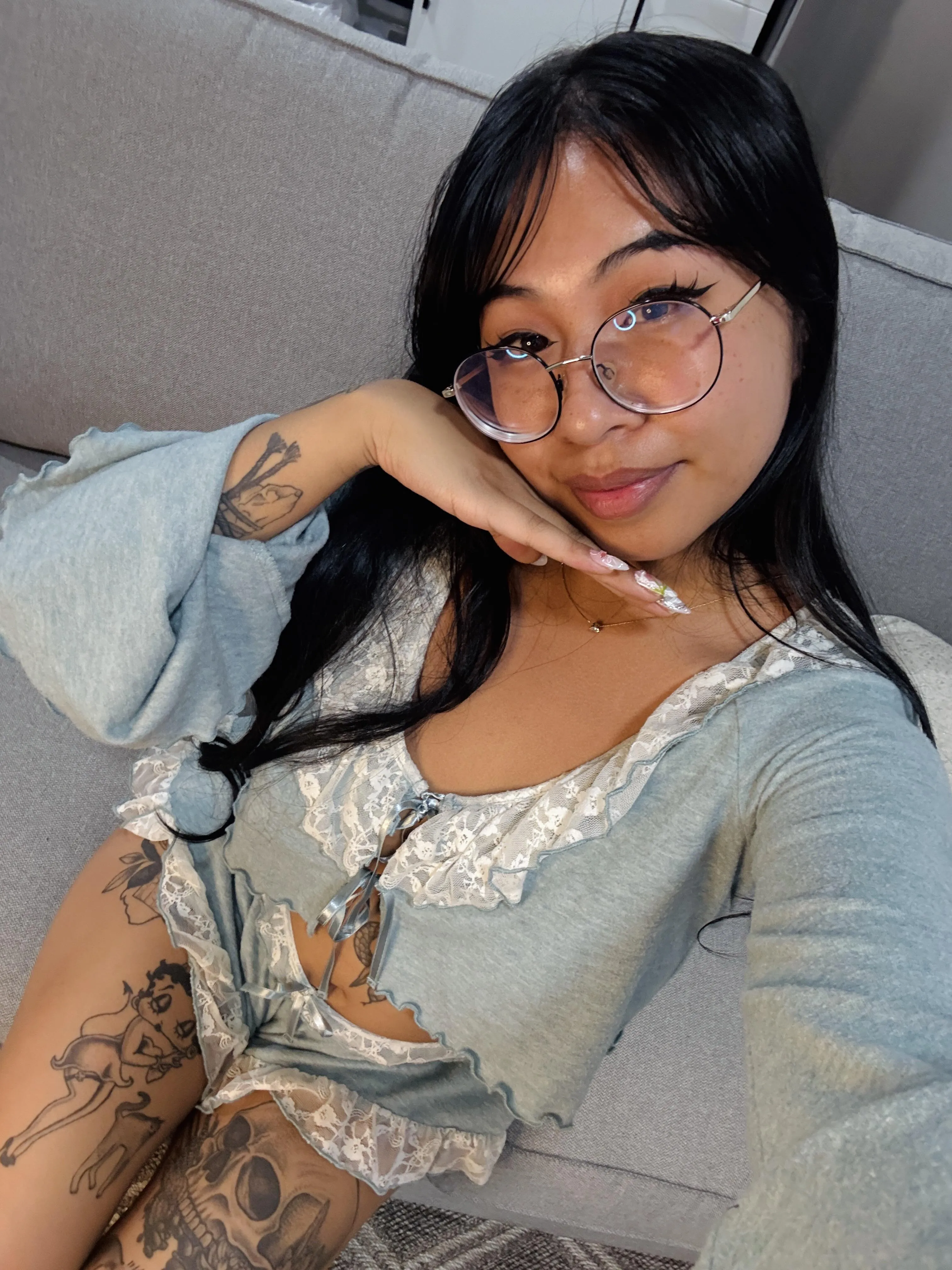 What do you prefer! The sweet face or the rebellious tattoos??