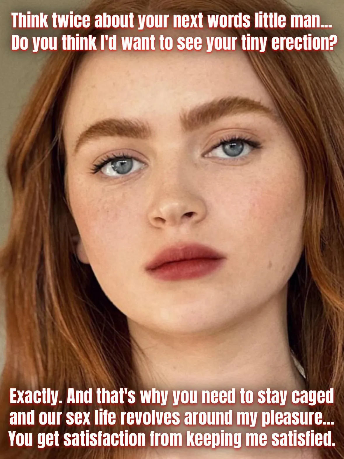 You get satisfaction from keeping me satisfied 🔐