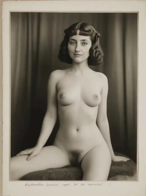 Beautiful sexy vintage girl, circa 1920 (AI generated)
