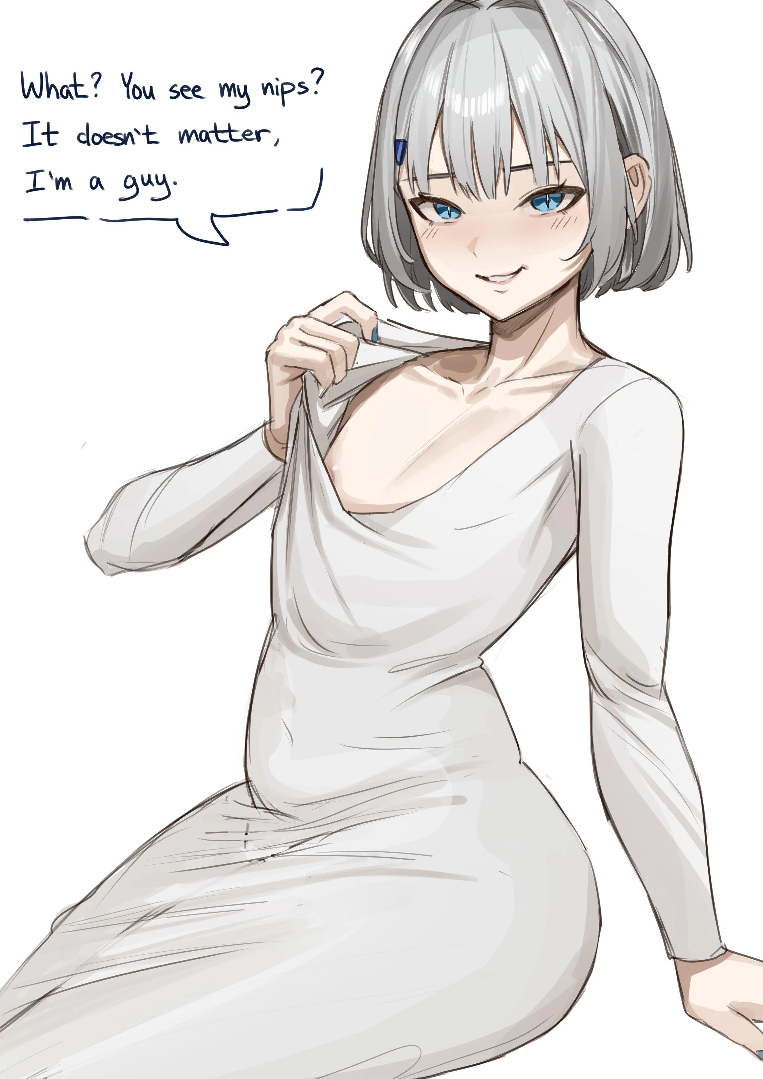 Flasher in a fancy dress (tanooklee)