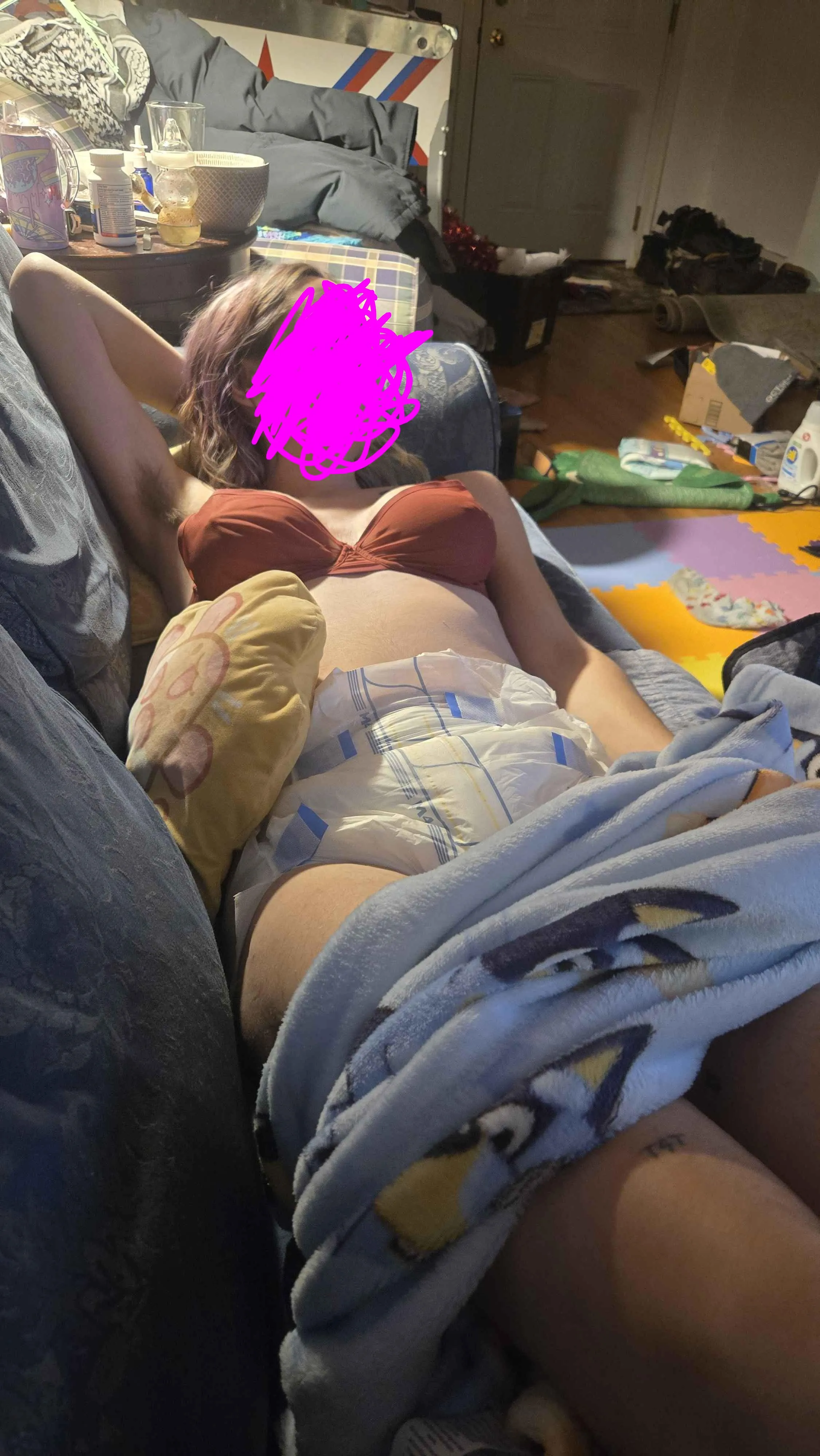 Had an actual accident today... Mommy has me like this now.