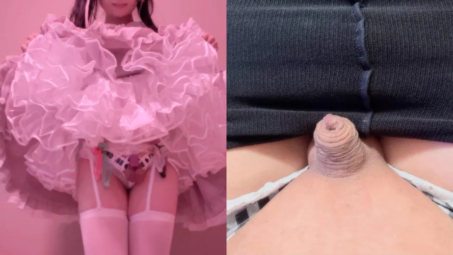 Has been wearing inverted chastity for a few months, and look what it has done to me