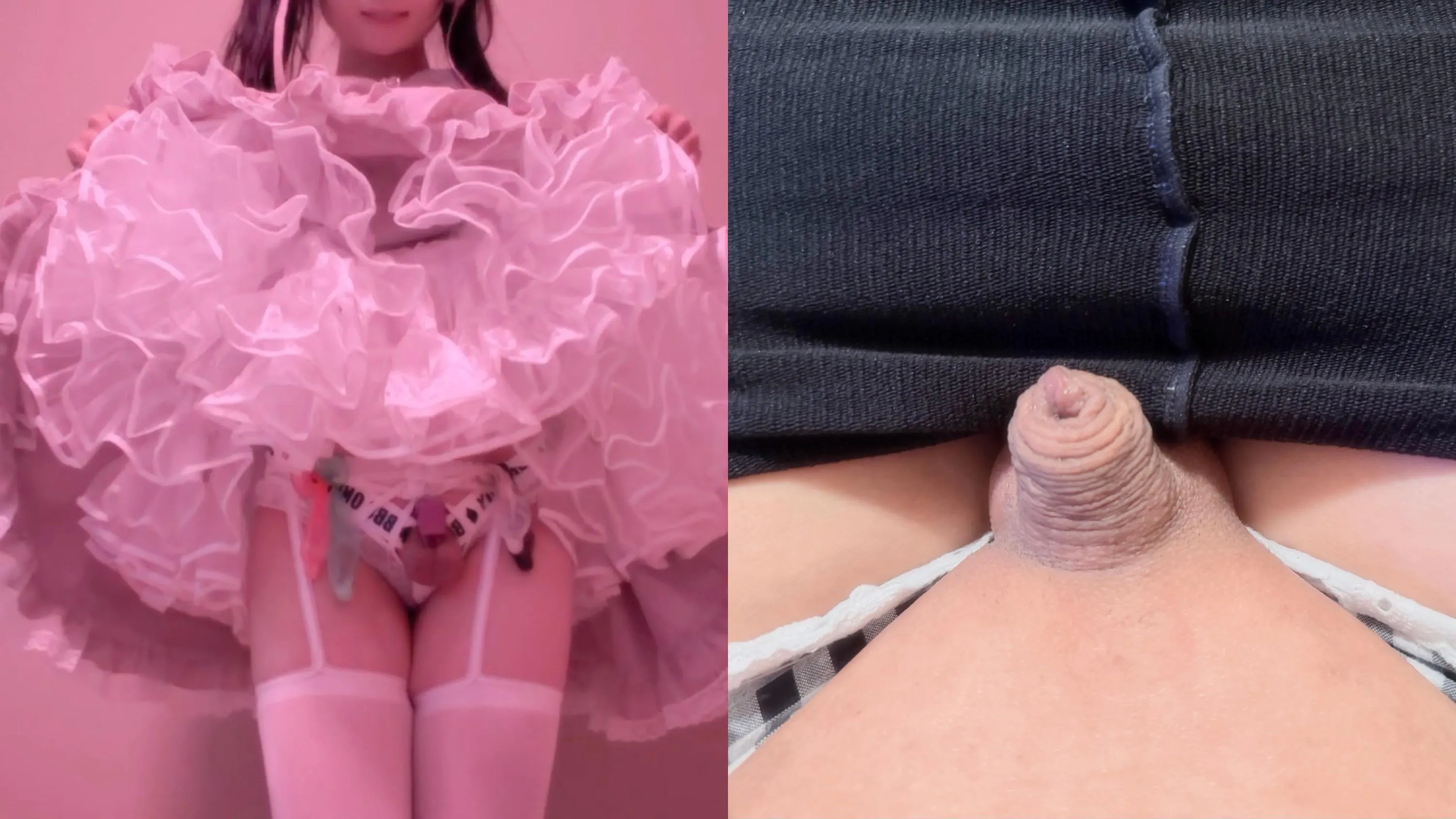 Has been wearing inverted chastity for a few months, and look what it has done to me