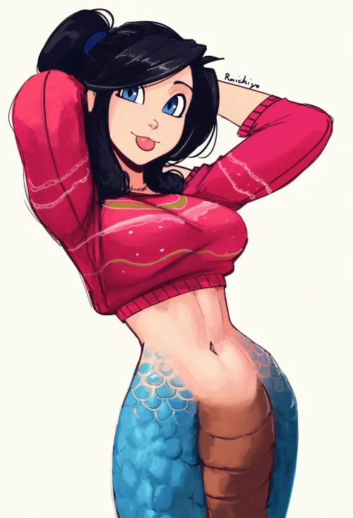 Chimi in a sweater. [OC] (Raichiyo33)