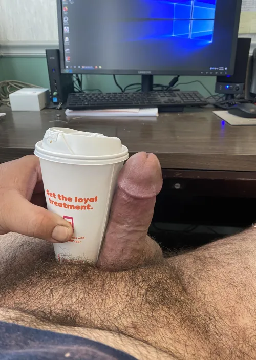 Coffee at my desk!