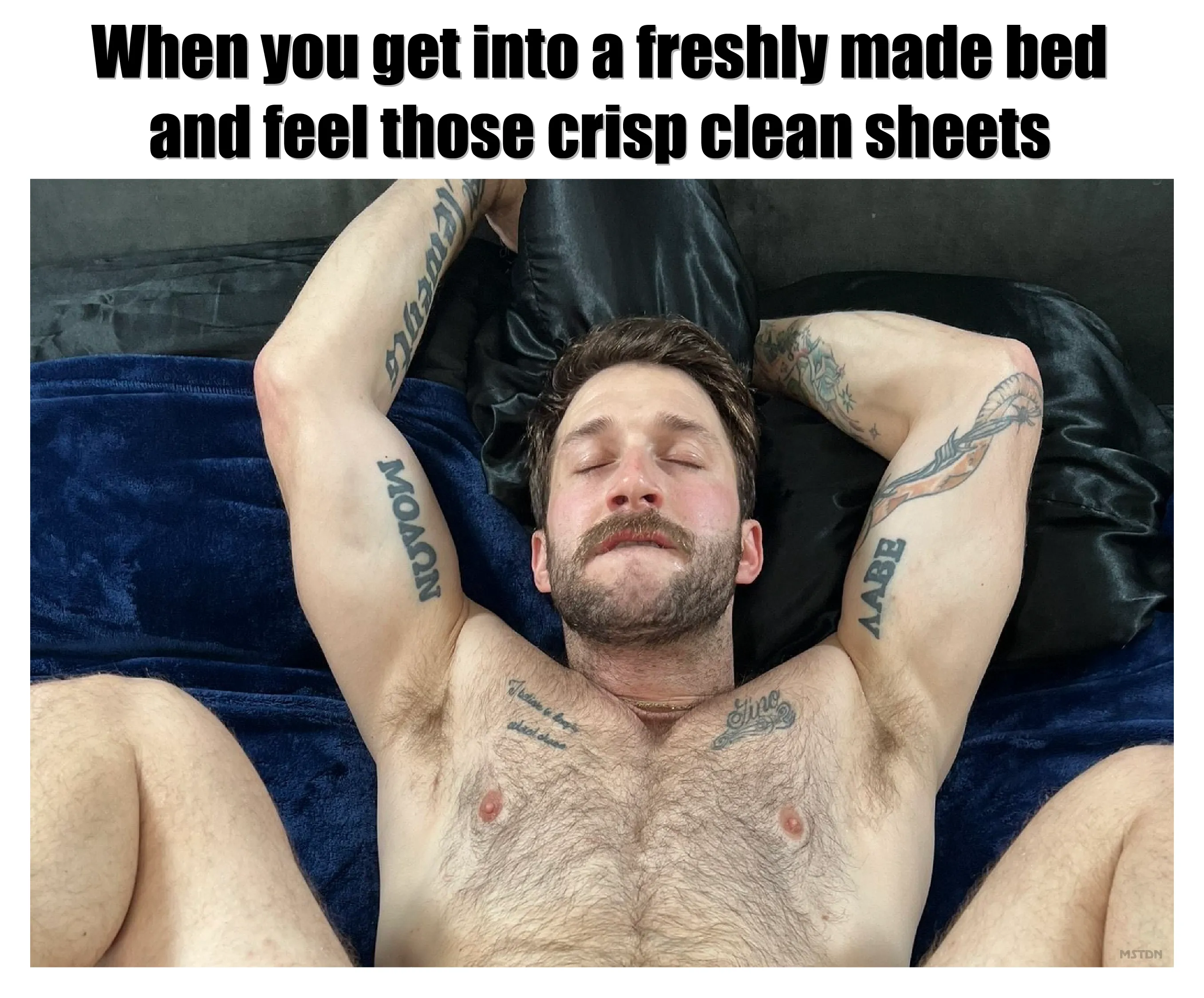 Those fresh sheets are something...