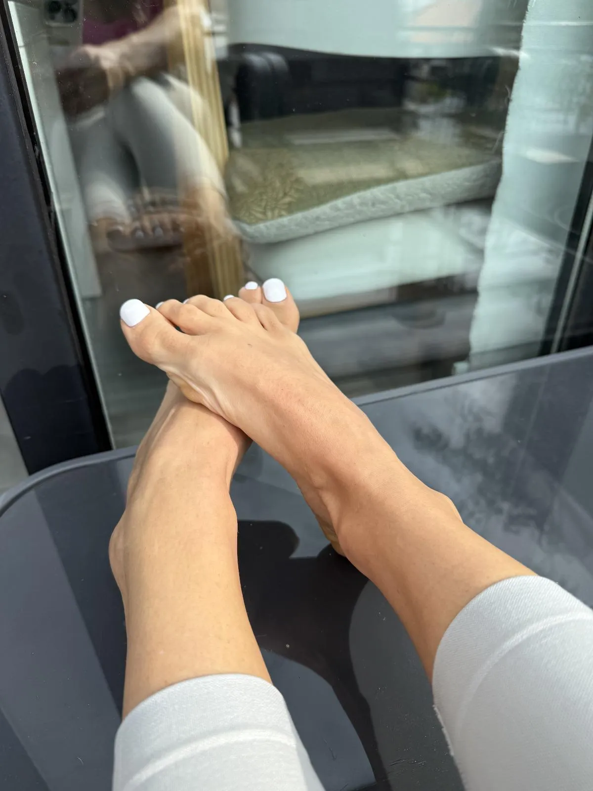 White toes that beg to be sucked