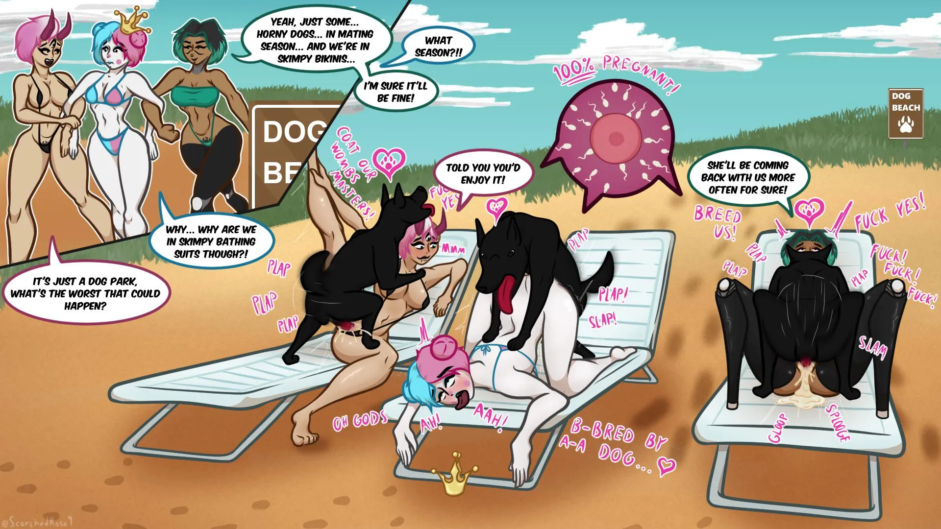 Introducing a new friend to their favorite activity (ScorchedRose9)